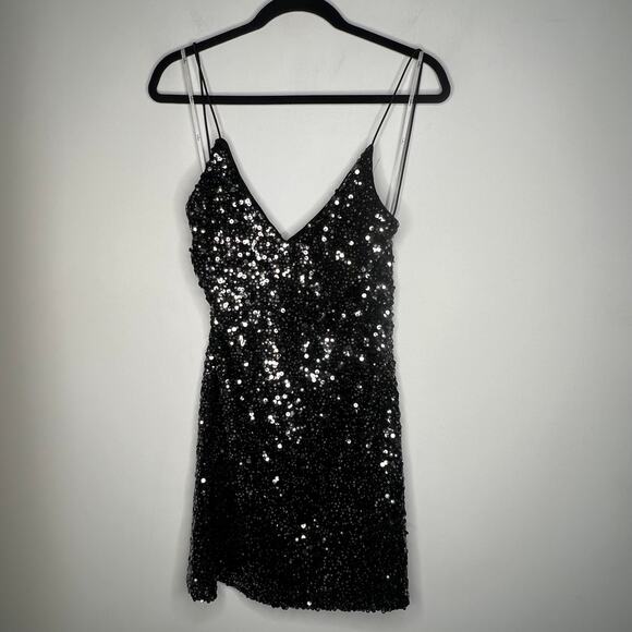Lulu's Sequin Backless Mini Party Dress Size Small - Picture 4 of 11